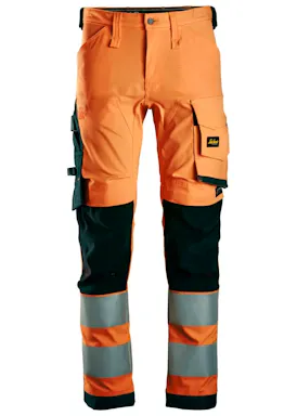 Snickers High-Vis, Klasse 2 - Stretch Trousers 6343