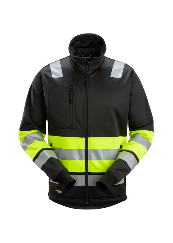 Snickers High-Vis-Jacke Klasse 1 mit Reißverschluss 8034
