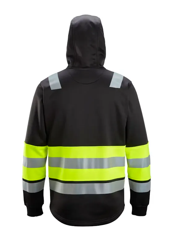 Snickers High-Vis-Klasse 1 Hoodie mit Reißverschluss 8038