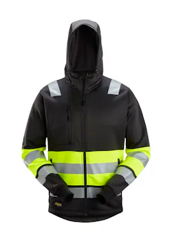Snickers 8038 Hoodie Rits High-Vis Klasse 1 Reflecterend miniatuur