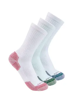 Carhartt Midweight Cotton Blend Crew Sock 3 Pair SC2823W