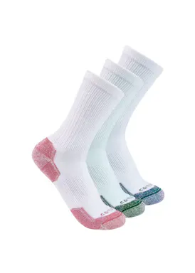 Carhartt Midweight Cotton Blend Crew Sock 3 Pair SC2823W