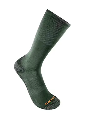 Carhartt Midweight Cotton-TENCEL Comfort Crew Sock, 3-Pack SC8023M