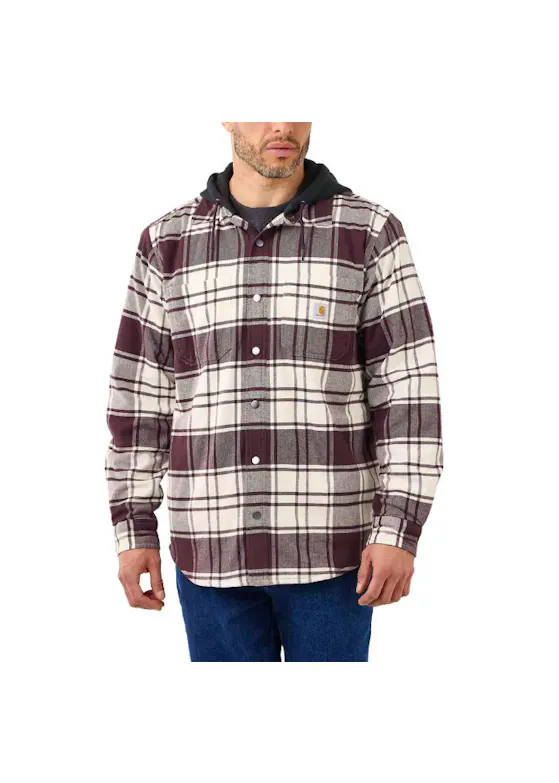 Carhartt 105621 Overhemden Flannel Fleece Lined Hooded