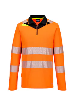 Portwest DX4 Poloshirt DX419 Hi-Vis Lange Mouw Reflecterend UV-bescherming