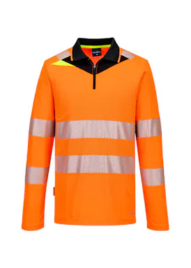 Portwest DX4 Poloshirt DX419 Hi-Vis Lange Mouw Reflecterend UV-bescherming