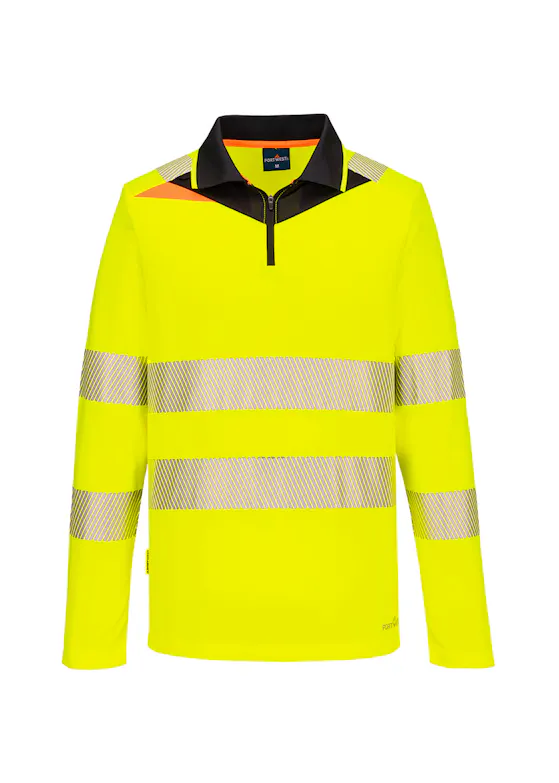 Portwest DX4 Poloshirt DX419 Hi-Vis Lange Mouw Reflecterend UV-bescherming