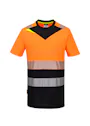Portwest DX4 T-shirt DX434 Hi-Vis Korte Mouw Klasse 1 UV-bescherming miniatuur