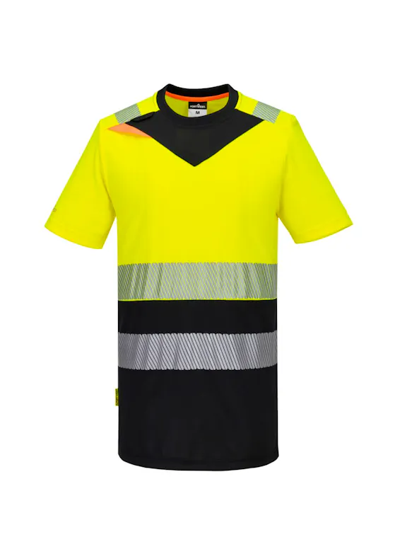 Portwest DX4 T-shirt DX434 Hi-Vis Korte Mouw Klasse 1 UV-bescherming