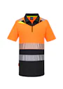 Portwest DX4 Poloshirt DX435 Hi-Vis Korte Mouw Rits UV-bescherming Vorschaubild