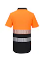 Portwest DX4 Poloshirt DX435 Hi-Vis Korte Mouw Rits UV-bescherming Vorschaubild