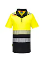 Portwest DX4 Poloshirt DX435 Hi-Vis Korte Mouw Rits UV-bescherming Vorschaubild