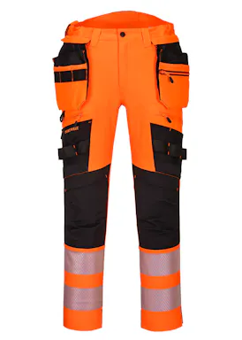 Portwest DX4 Hi-Vis-Hose mit abnehmbaren Holstertaschen DX442