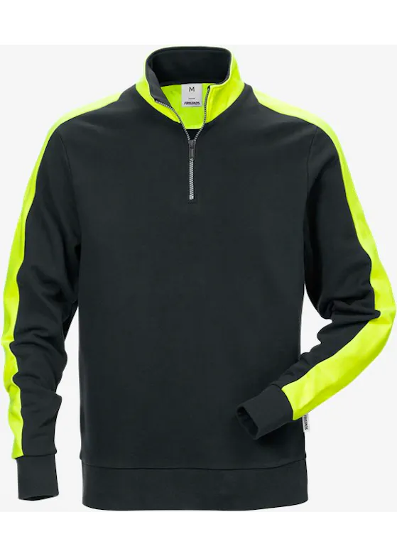 Fristads 111263 Sweatshirt met Korte Rits 7449 Regular Fit