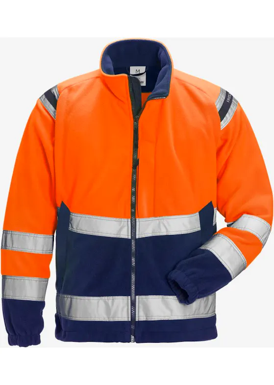 Fristads High-Vis-Fleecejacke, winddicht, Klasse 3, 4041 FE