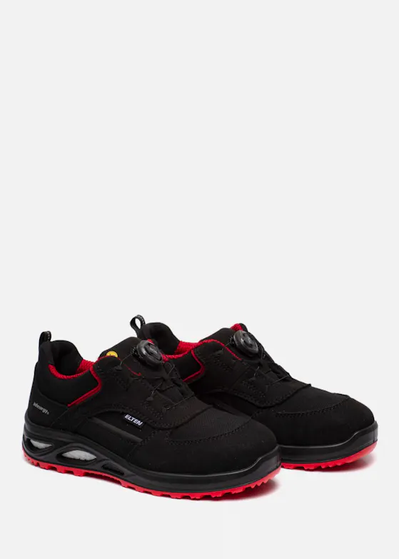 Elten Hannah XXTL BOA® niedriger ESD-S3-Halbschuh schwarz/rot