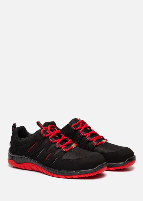 Elten Maddox Black-Red Low Chaussure de sécurité ESD S3