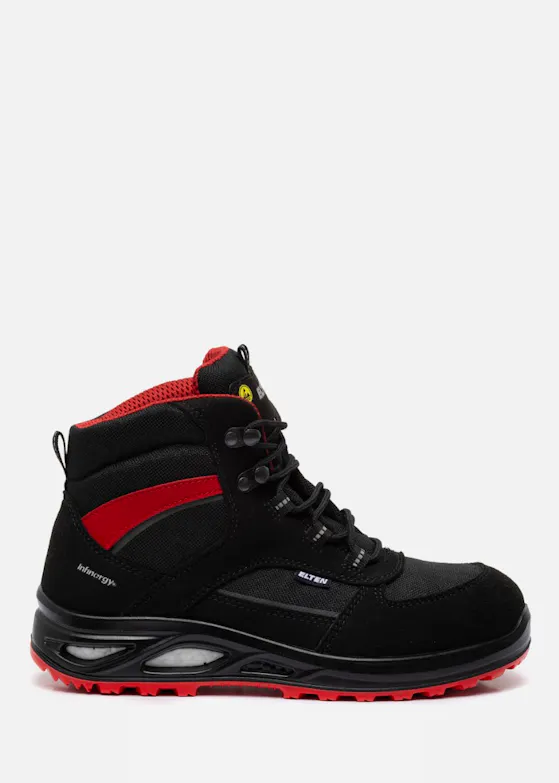 Elten Hannah XXTL halbhoch, ESD, S3, Schwarz/Rot