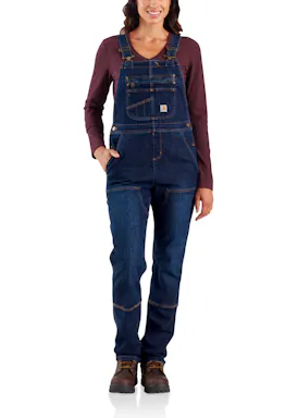 Carhartt Denim Double-Front Bib Overalls 104044