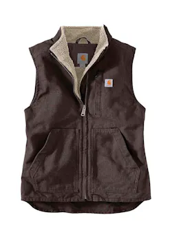 Carhartt 104224 Sherpa Lined Mock Neck Vest Comfort Fit Dames