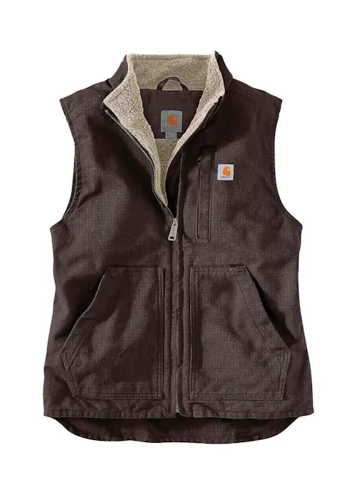 Carhartt 104224 Sherpa Lined Mock Neck Vest Comfort Fit Dames