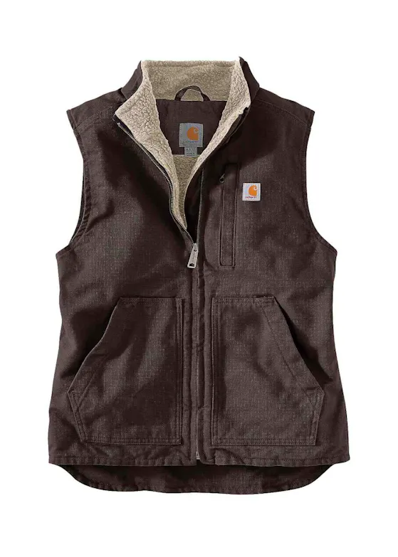 Carhartt 104224 Sherpa Lined Mock Neck Vest Comfort Fit Dames