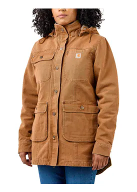 Carhartt Loose-Fit Weathered Duck Coat — 105512