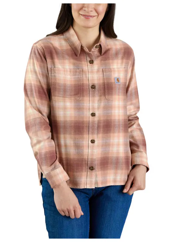 Carhartt Midweight Flannel Long-Sleeve Plaid Shirt 105574