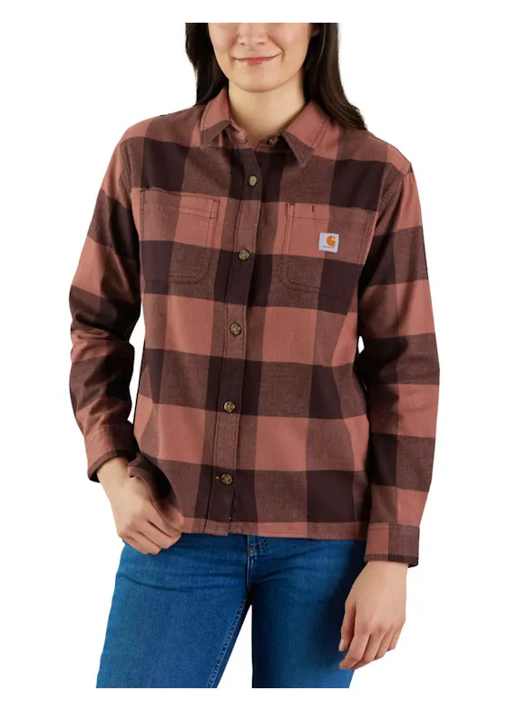 Carhartt Midweight Flannel Long-Sleeve Plaid Shirt 105574