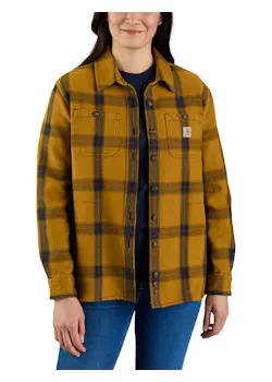 Carhartt 105576 Overhemden Heavyweight Twill L/S Plaid miniatuur