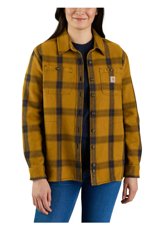Carhartt Heavyweight Twill Long-Sleeve Plaid Shirt 105576
