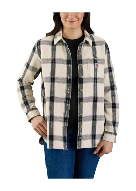 Carhartt Heavyweight Twill Long-Sleeve Plaid Shirt 105576