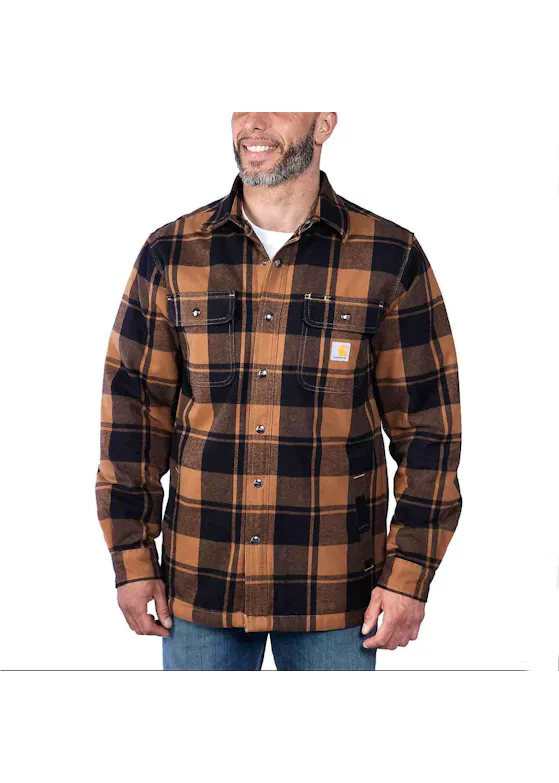 Carhartt Flannel Sherpa-Lined Shirt Jacket 105939
