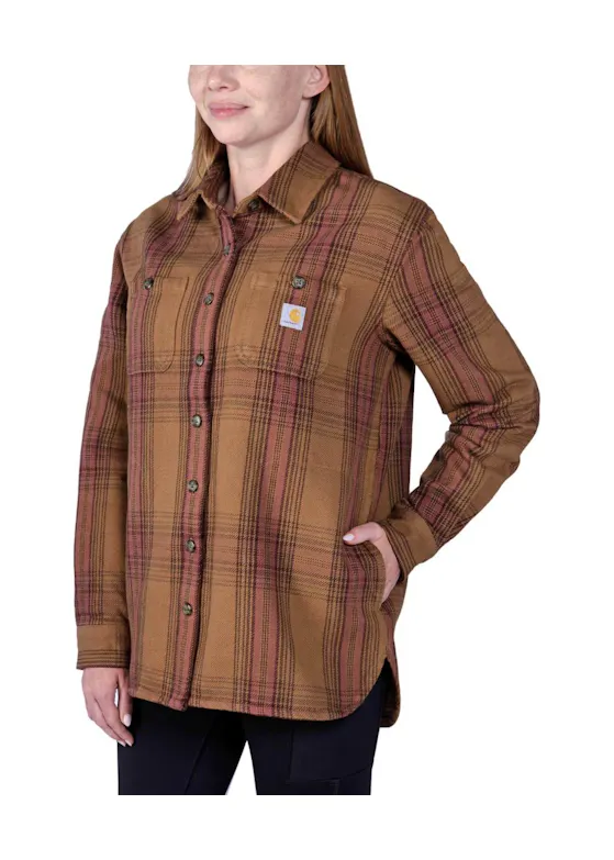 Carhartt Twill Long-Sleeve Plaid Shirt 105991