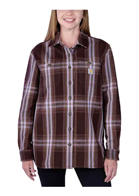 Carhartt 105991 Overhemden Twill L/S Plaid Comfort Fit