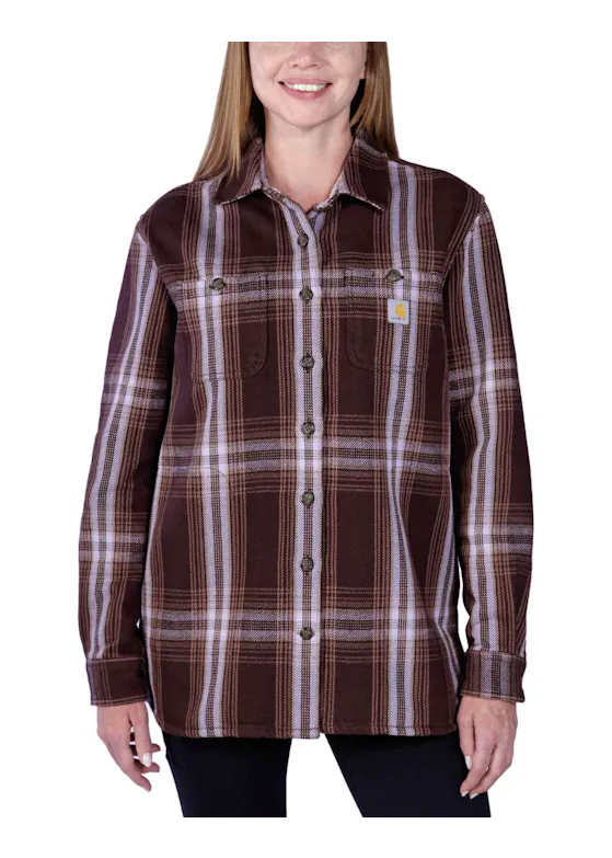 Carhartt Twill Long-Sleeve Plaid Shirt 105991