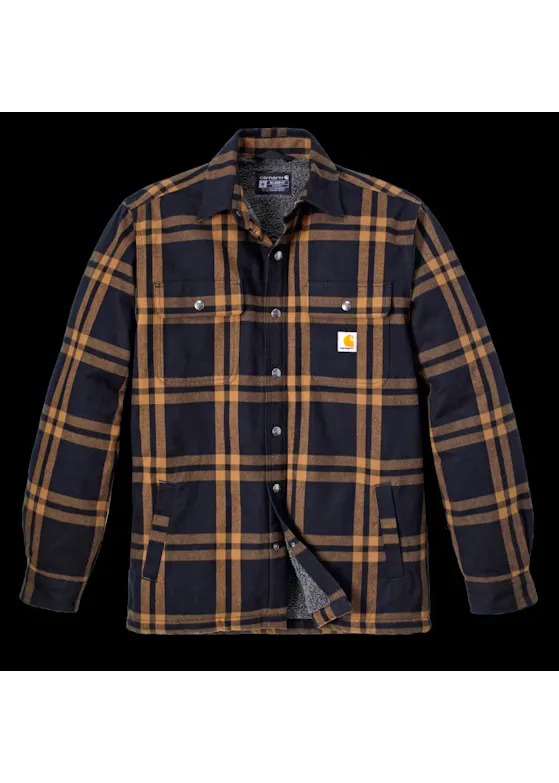 Carhartt 106354 Overhemden Relaxed Fit Flannel Sherpa-Lined