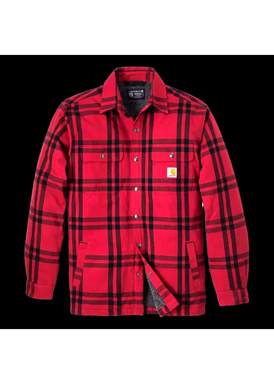 Carhartt Relaxed-Fit Flannel Sherpa-Lined Shirt (Jac 106354)