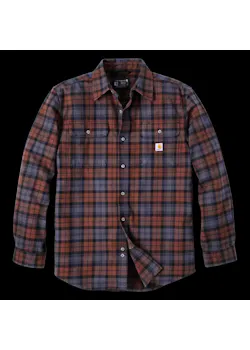 Carhartt 106356 Shirt Heavyweight Flannel Long-Sleeve Plaid Comfort Fit