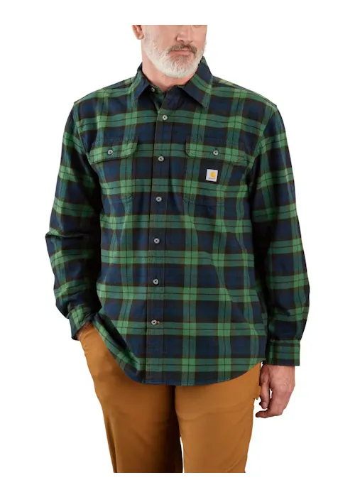 Carhartt 106356 Shirt Heavyweight Flannel Long-Sleeve Plaid Comfort Fit