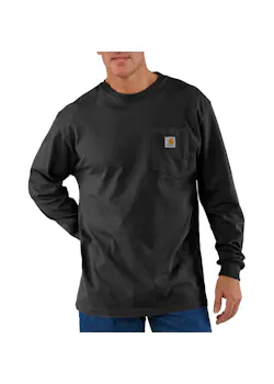 Carhartt Workwear K126 T-Shirt L/S Pocket Comfort Fit miniatuur