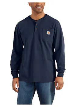 Carhartt Workwear Henley K128 T-Shirts Pocket L/S Comfort Fit