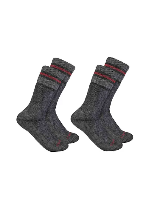 Carhartt Synthetic-Wool Blend Boot Sock 2 Pack SB7742M