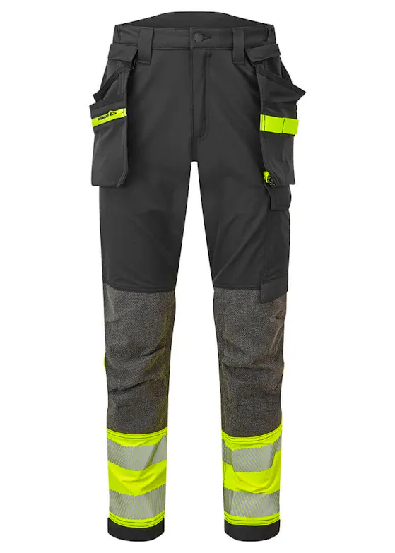 Portwest EV442 - EV4 Hi-Vis-Stretchhose mit abnehmbarer Holstertasche Klasse 1
