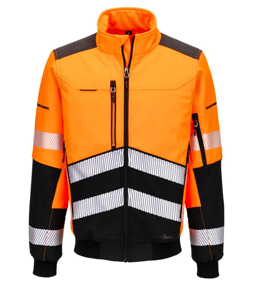 Hohe Sichtbarkeit Orange/Schwarz