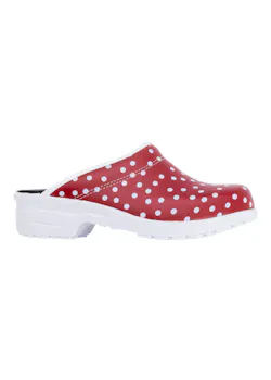 Skolys F-720.06 Klompen Rood Met Stippen