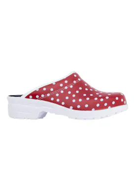 Skolys F-720.06 Klompen Rood Met Stippen