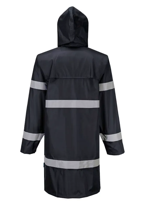 Portwest Iona Regenjas F437 100cm Waterdicht Winddicht Reflecterend