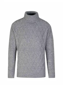 Bjornson Faas 8058 Pull-Over Col roulé à motif gaufré chauffant