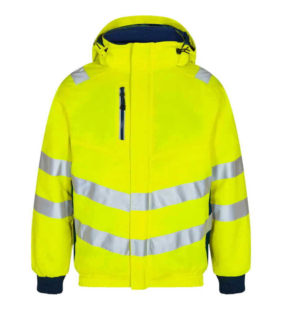 High Vis Geel/Marineblauw